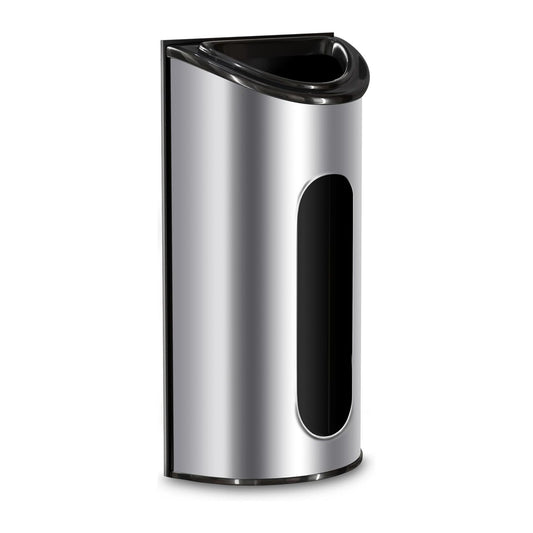 Utopia Kitchen Wall-Mounted Stainless Steel Grocery Bag Holder & Dispenser, Space-Saving Plastic Bag Holder for Kitchen, Pantry or Cabinet, Reusable Plastic Bag Organizer, Silver